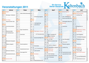 Veranstaltungskalender Kaltenbach 2011